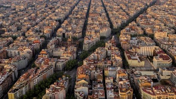 L'avenue Diagonal vue du ciel